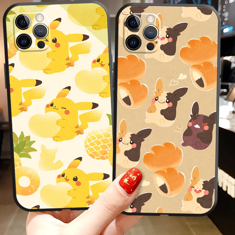

Pokemon Pikachu Bandai Phone Cases For iPhone 11 12 Pro MAX 6S 7 8 Plus XS MAX 12 13 Mini X XR SE 2020 Funda Back Cover