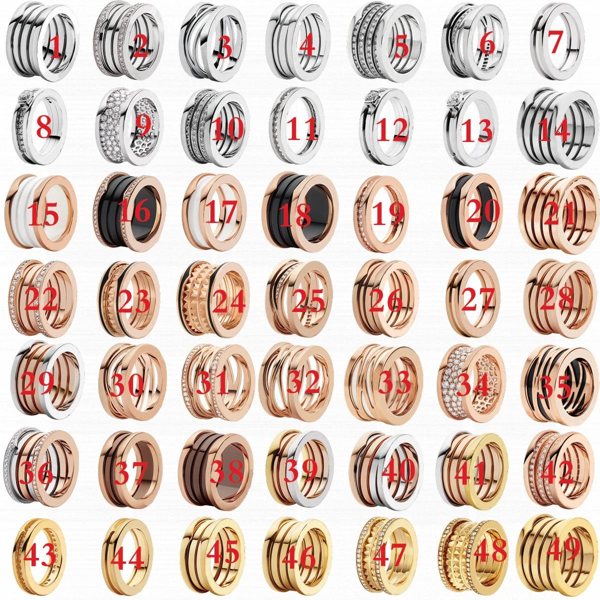 

Кольцо из 18-каратного золота и розового золота с керамическим покрытием, 24 карата