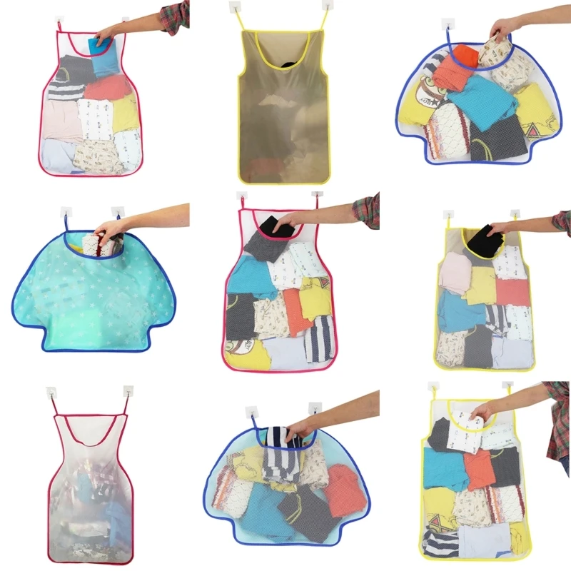 

Wall Hanging Laundry Bag for Kid Toy Dirty Clothes Hamper Folding Organizer Dropship