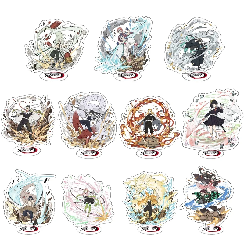 

Anime Demon Slayer Kimetsu No Yaiba Acrylic Stand Desk Decoration Blade Of Ghost Action Figures Model Plate Standing