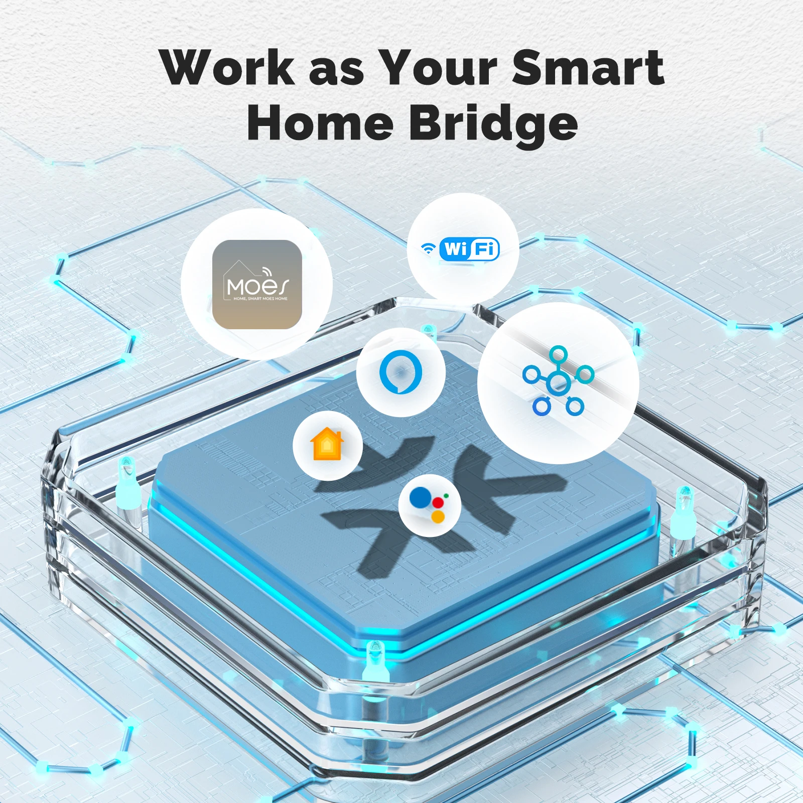 Модуль MOES Tuya WiFi Matter Mini Smart Switch