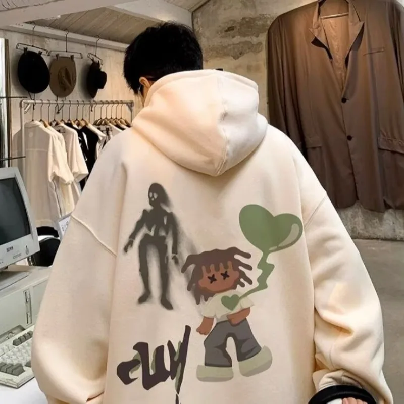 2024 новые мужские японские свитера в стиле Харадзюку аниме большие с широкими