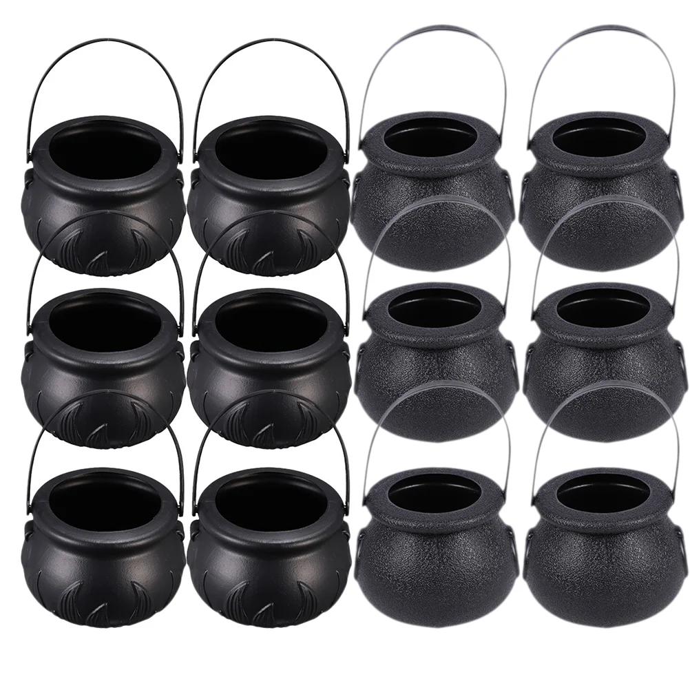 

Candy Cauldron Bucket Pot Holder Kettles Witch Mini Black Kettletreat Witches Jarnovelty Partycauldrons Or Trick Decorations