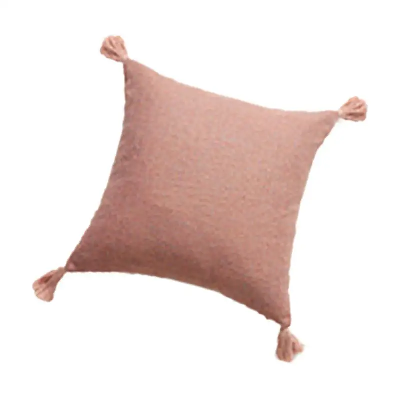 

Наволочки с кисточками для декоративных подушек из хлопка и льна