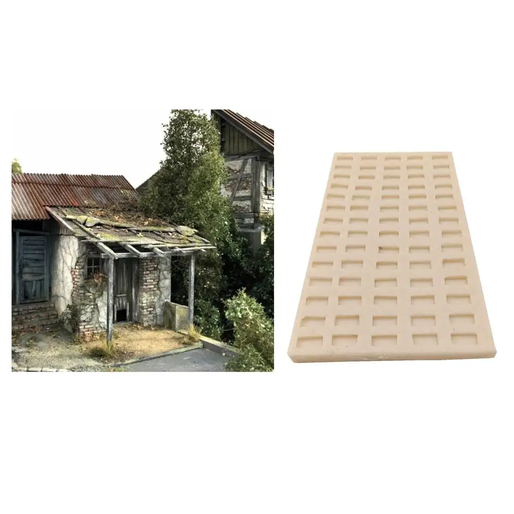 

1/35 Scale Silicone Mold Simulation Long Bricks Floor Building DIY Materials