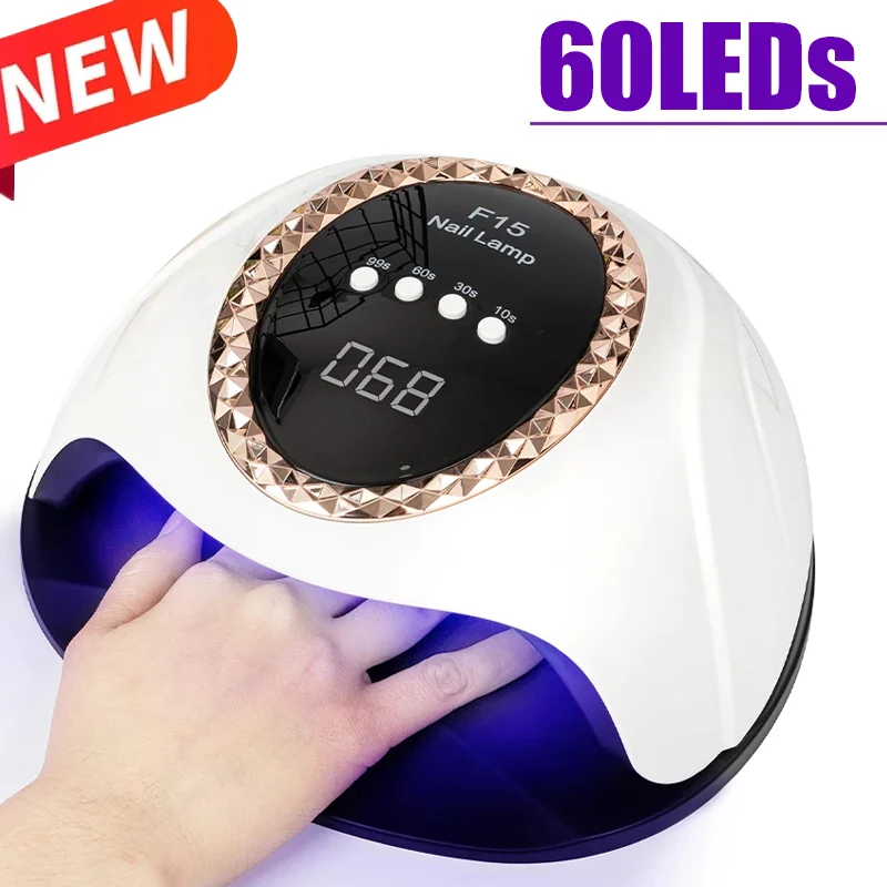 2022 New Professional Nail Lamp 168W Dryer Lamp For Manicure UV LED Gel Polish Drying Lamp For Nails Manicure Machine Equipment