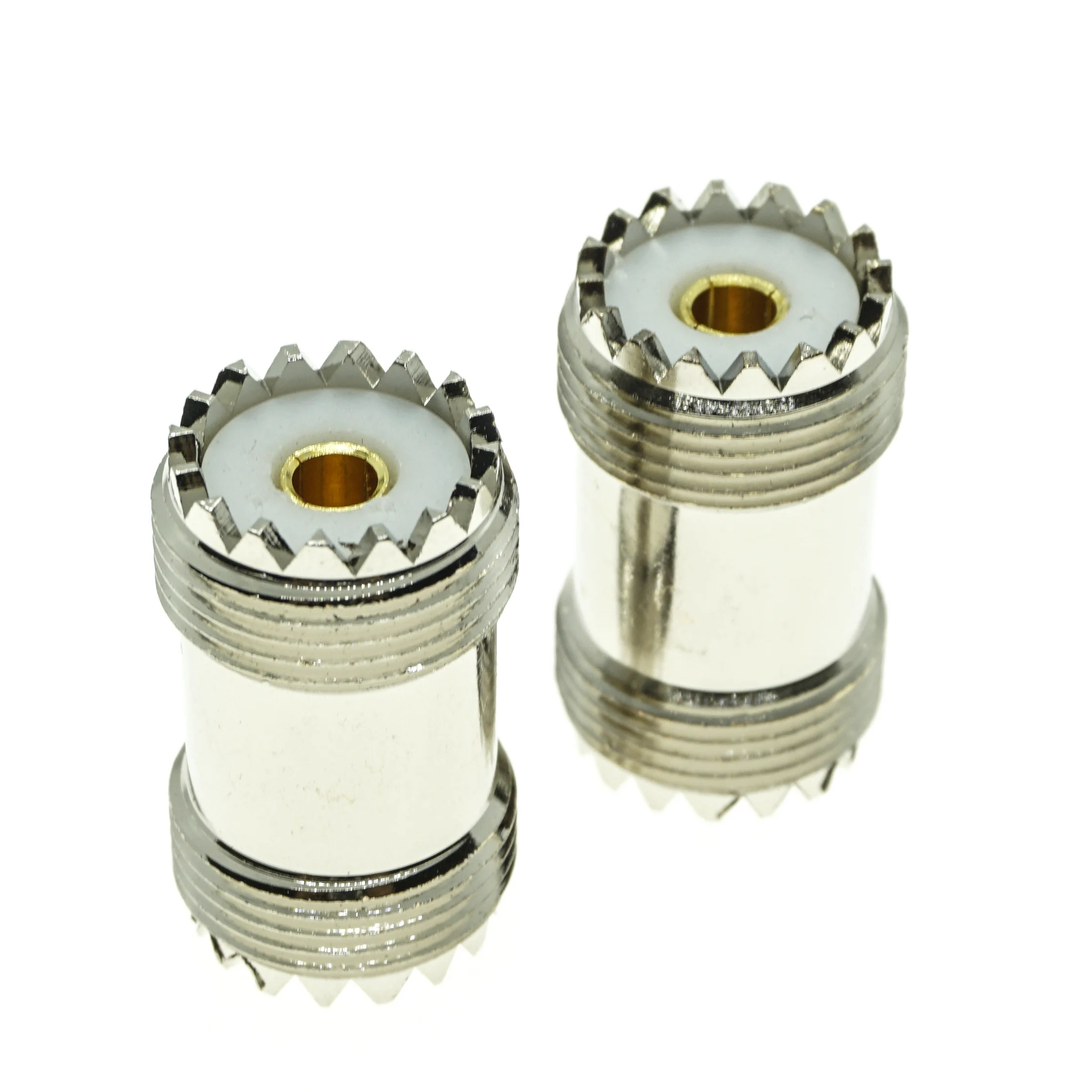 1X шт. UHF PL259 SO239 2 двойной гнездовой разъем увч гнездо до УВЧ Короткие Твердые