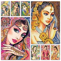 new diamond mosaic sexy girl beauty diy full diamond painting embroidery cross stitch flowers fairy picture home decor e075