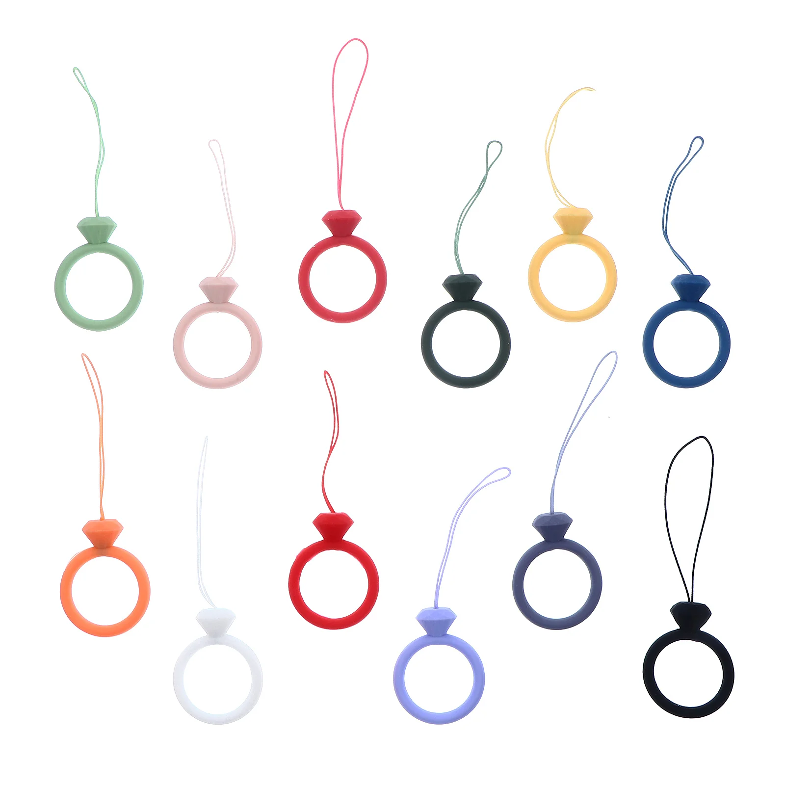 

12pcs Durable Lightweight Reusable Phone Lanyard for Co-worker Friends Family