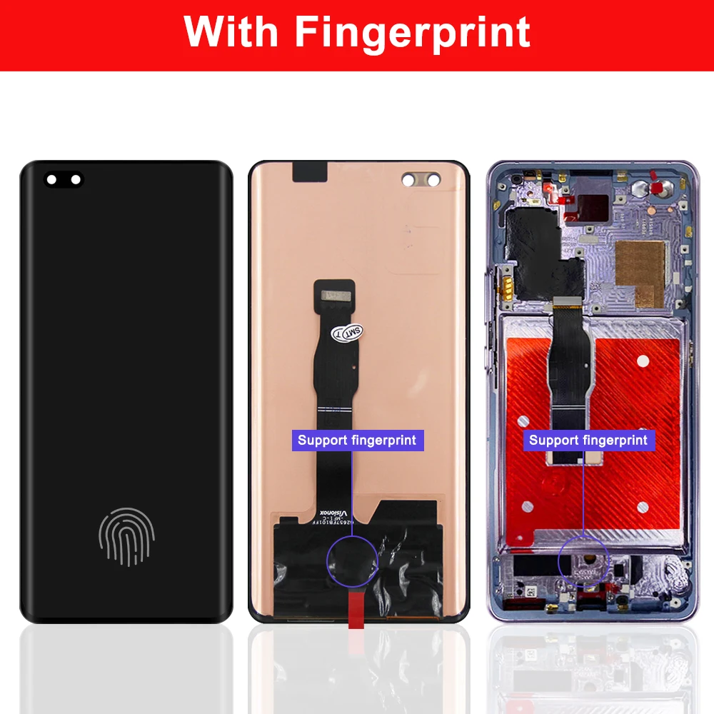 Оригинальный экран 6 57 дюйма для Huawei Honor 30 Pro ЖК-дисплей сенсорный дигитайзер в