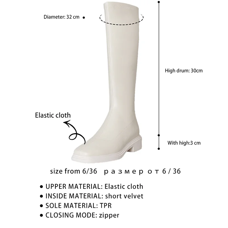 Ods/высокие сапоги из мягкой натуральной кожи на платформе Новинка Женские