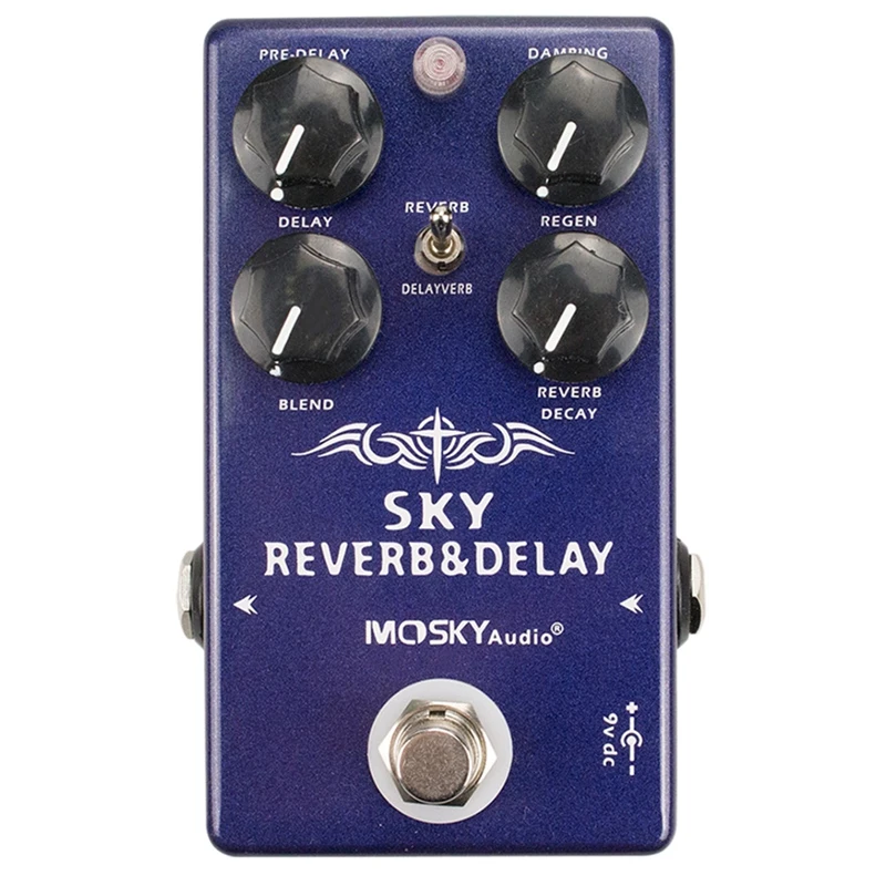 

Mosky Digital Reverb Effect Pedal Atmosphere Reverb Pedal Digital Delay Guitar Pedal Guitar Accessories Delay Effect Pedal