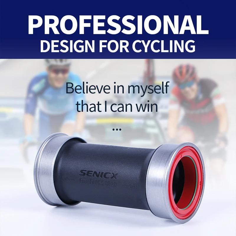 Каретка SENICX BB86 DUB Press Fit 41 мм с керамическими подшипниками, подходит для шатунов SRAM DUB с осью 28,99 мм для шоссейных и гравийных велосипедов. (art.: 3920dccde6ac7) - 3920dccde6ac7