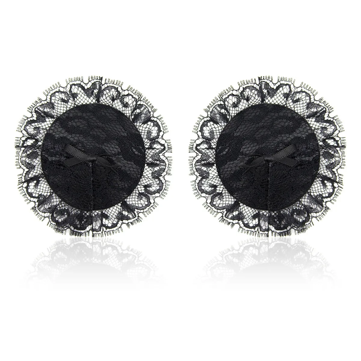 

Sexy breast stickers Silicone stickers Lace breast paste black chest paste sexy bow