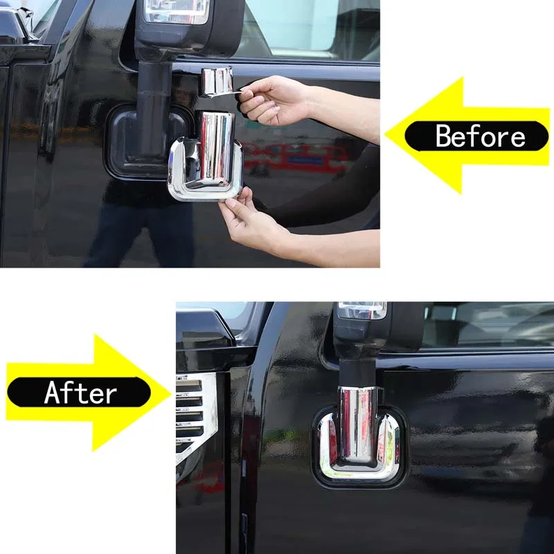 4 шт. декоративные накладки для зеркала заднего вида Hummer H2 2003-2009 - купить по