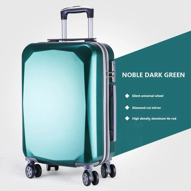 Korean Diamond Type Large Capacity Universal Wheel Trolley Case, 20 Inch Boarding Password Lock Suitcase