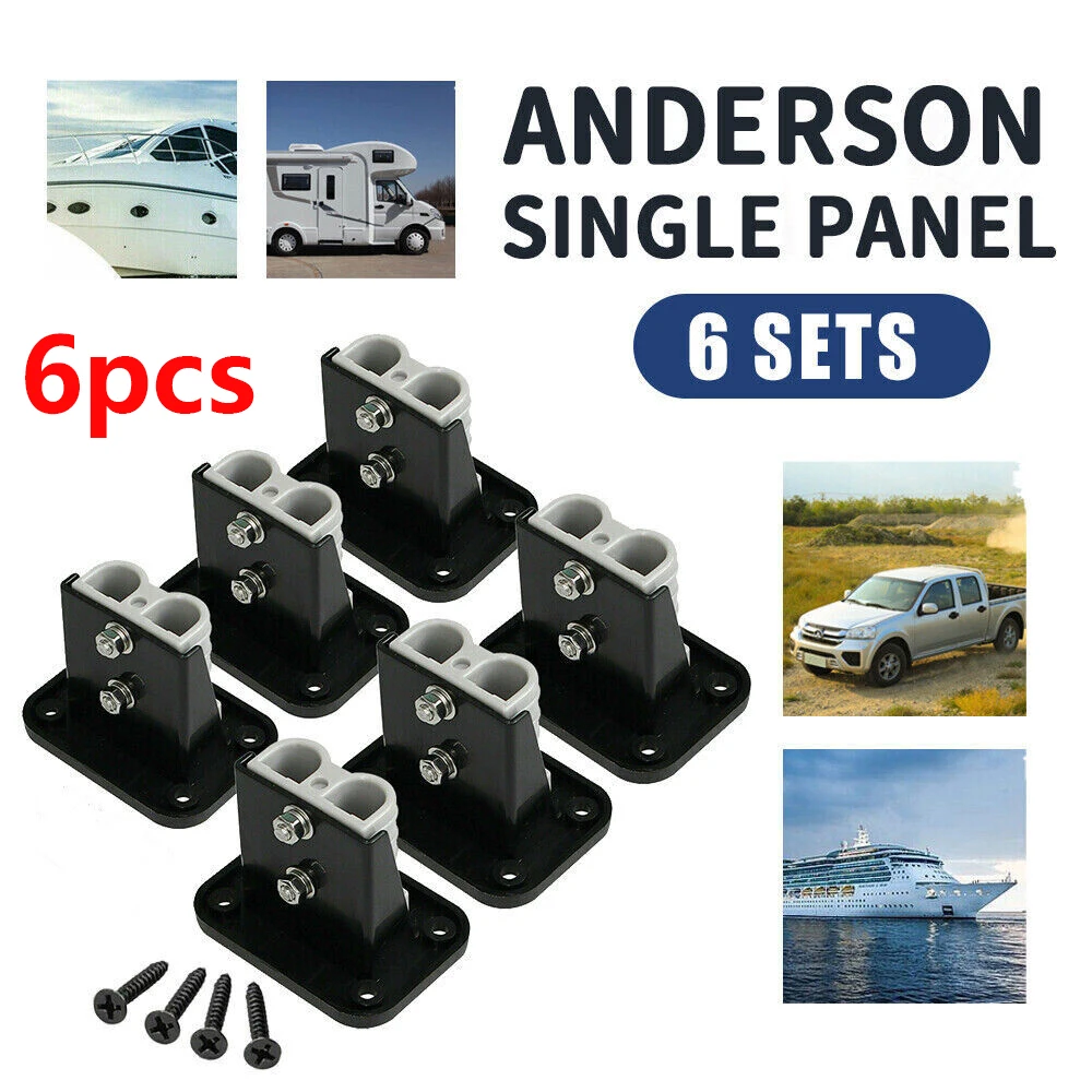 

Утопленное крепление Anderson Plug 50 Amp, комплект коннекторов, монтажный кронштейн, панель, крышка, аксессуары для фургона, кемпера, лодки, грузовика