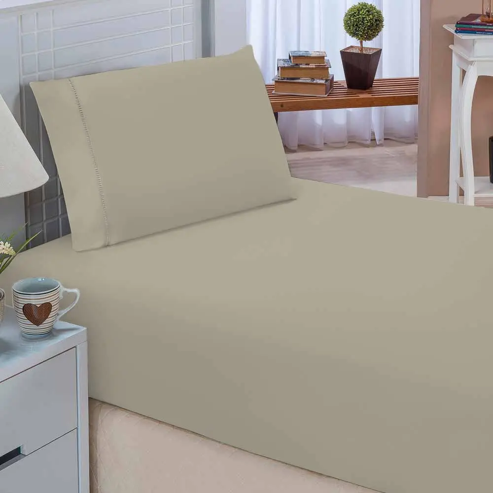 

Classic Single Bed Set Percal 400 Yarn Stitch Stick 02 Pieces - Grey