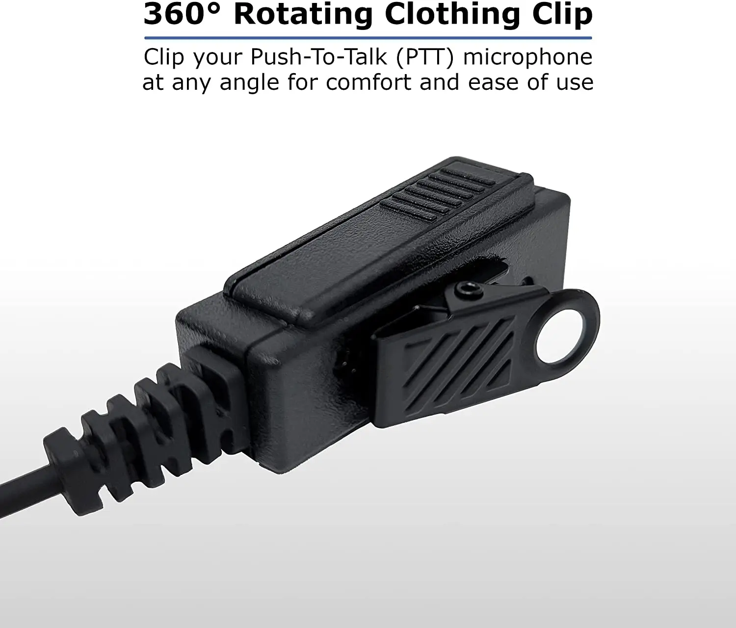 NEXEDGE P25 NX-210 NX-300 NX-520 Professional 1-Wire Earhook Earpiece Headset Compatible with Kenwood Multi-Pin Two Way Radios