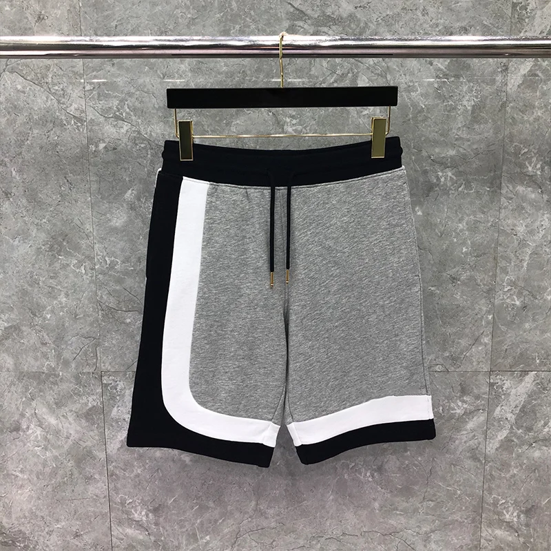 

TB THOM Summer Male Shorts Fashion Brand Assorted Colors Classic Cotton Sweatshorts Slim Casual Yarn-Dyed Shortpants