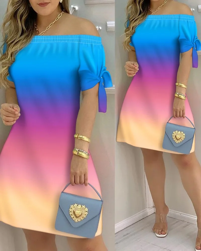Женское мини-платье с открытыми плечами летние сексуальные платья коротким