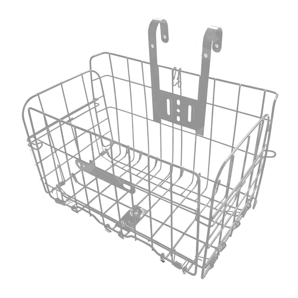

Hanging Bicycle Parts Detachable Foldable Rack Accessories Bike Basket Strong Load Plating Storage Front Rear Easy Install Frame
