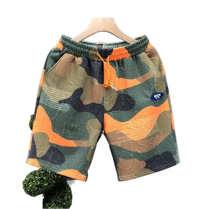 Yipi Handsome Camouflage Shorts Men's Summer New Fashion Brand Casual Pants Loose Outer Wear Color Sports Beach Pants