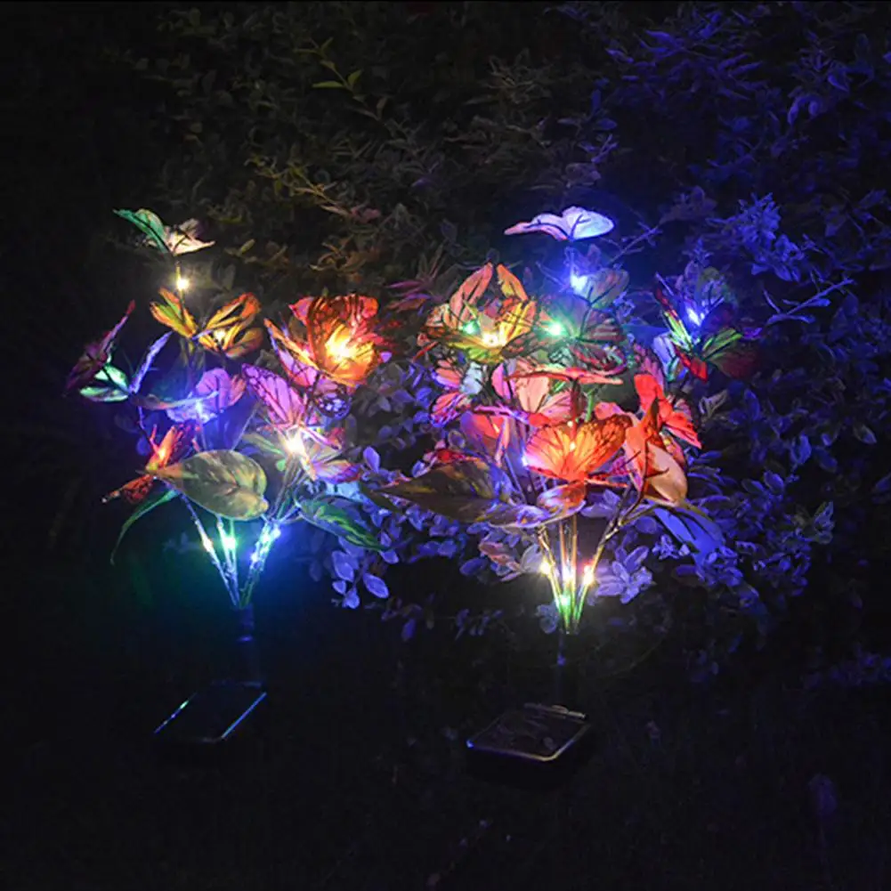 

2pcs 68cm Led Solar Butterfly Lawn Light Outdoor Garden Lights With Stake For Garden Balcony Lawn Decor Dropshipping