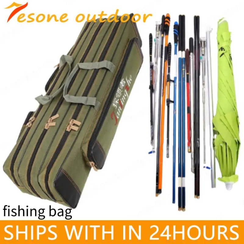

Вместительная Водонепроницаемая многофункциональная сумка для хранения удочек на молнии