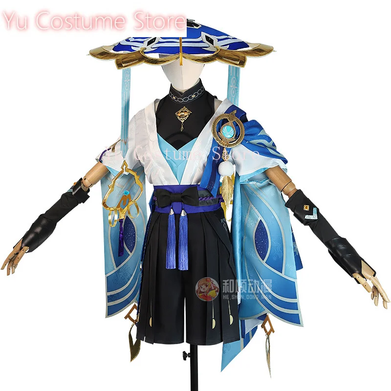 Ю Аниме! Genshin Impact Wanderer Scaramouche игровой костюм красивая униформа косплей Хэллоуин