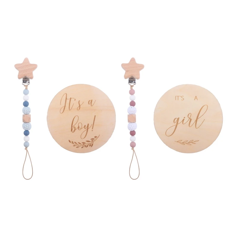 

Набор деревянных держателей для соски и прорезывателя для зубов