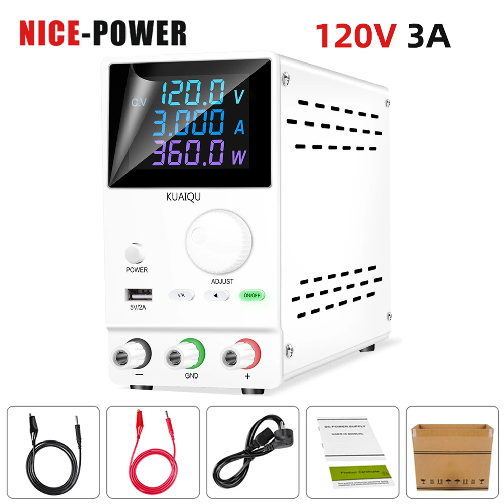 Лабораторный настольный источник питания регулируемый 30 в 10A 5A 60 120 В 3A