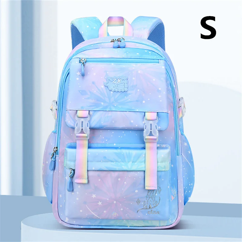 

Детские школьные ранцы для девочек, вместительные водонепроницаемые нейлоновые портфели серии Rainbow, 2 размера