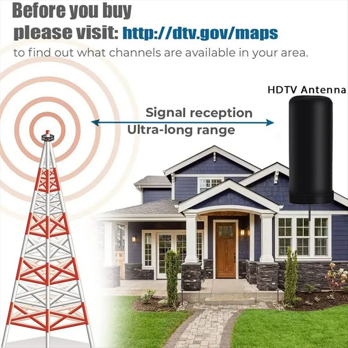 Новая цифровая ТВ-антенна A72Z для помещений и улицы, тип HD DTMB DVB-B2 ATSC, для приема наземного эфирного телевидения (art.: 3920dbfc3eae5) - 3920dbfc3eae5