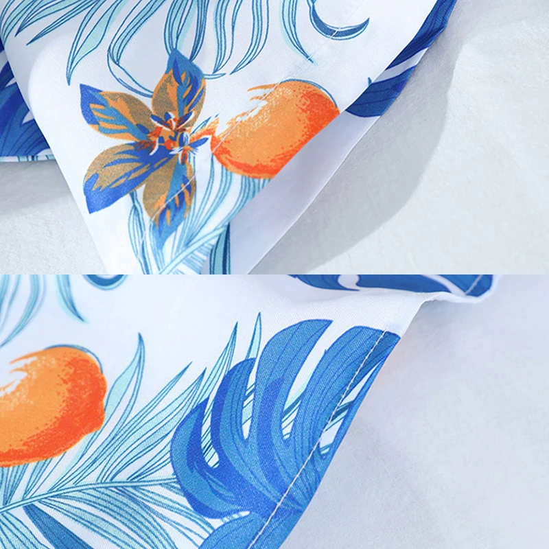 Пятиточечная Цветочная рубашка Пляжная футболка с коротким рукавом новинка 2020