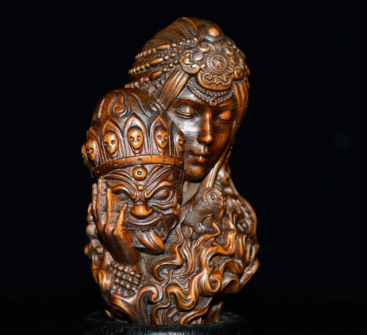 Статуэтка Будды из старого самшита SIYAO