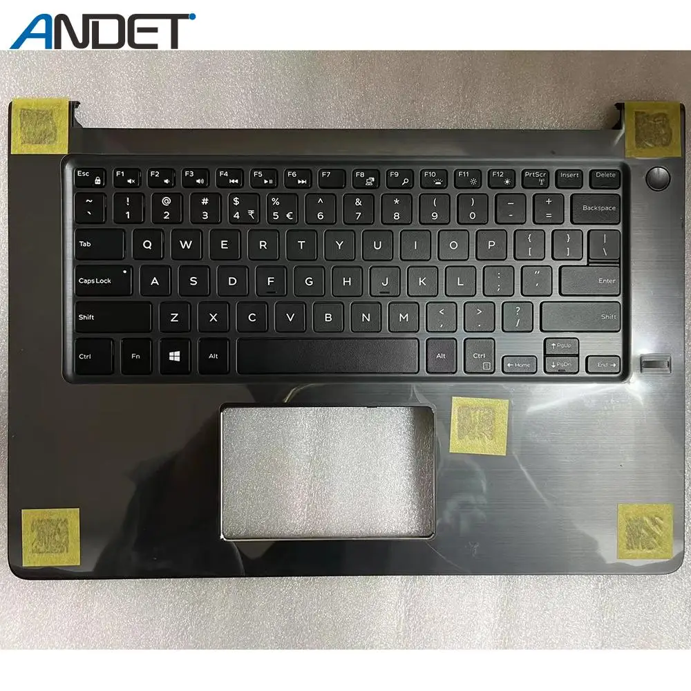 

New Original For Dell Vostro 14 5000 5468 V5468 Laptop Palmrest Upper Cover US Keyboard With Backlight Fingerprint Hole 0D9GDC