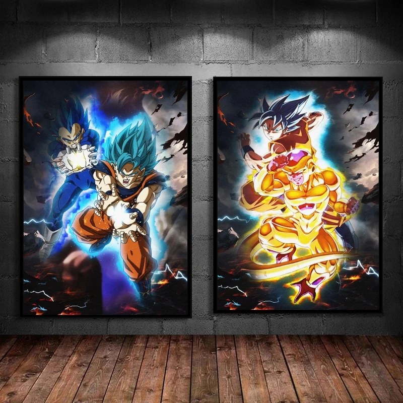 

Рисунок на холсте, драконий жемчуг, Kakarot, детские подарки, комиксы, декоративные рисунки и принты для гостиной