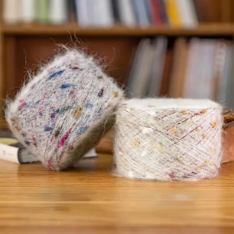 

3 шт., 50 г/мяч, ручная вязка, шерсть «сделай сам», цветной мохер, окрашенный шелк, мохер в средней и толстой части, пряжа для вязания