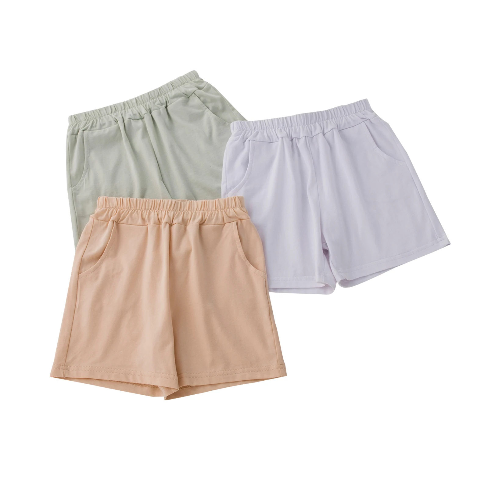 

Baby Boys Girls Shorts for Kids Clothes Babany bebe Toddler Casual Soft Panties Loose Solid Bottoms Pants Outfits Elastic Waist