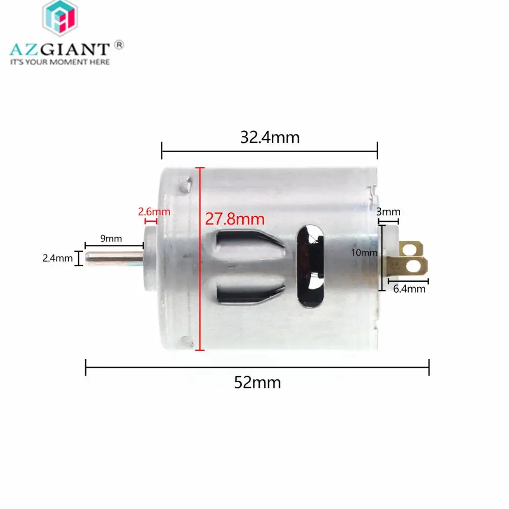 

6V-24V Original Hair Dryer Motor RS365SH Metal Brush Iron for Mabuchi RS-365SH-11240