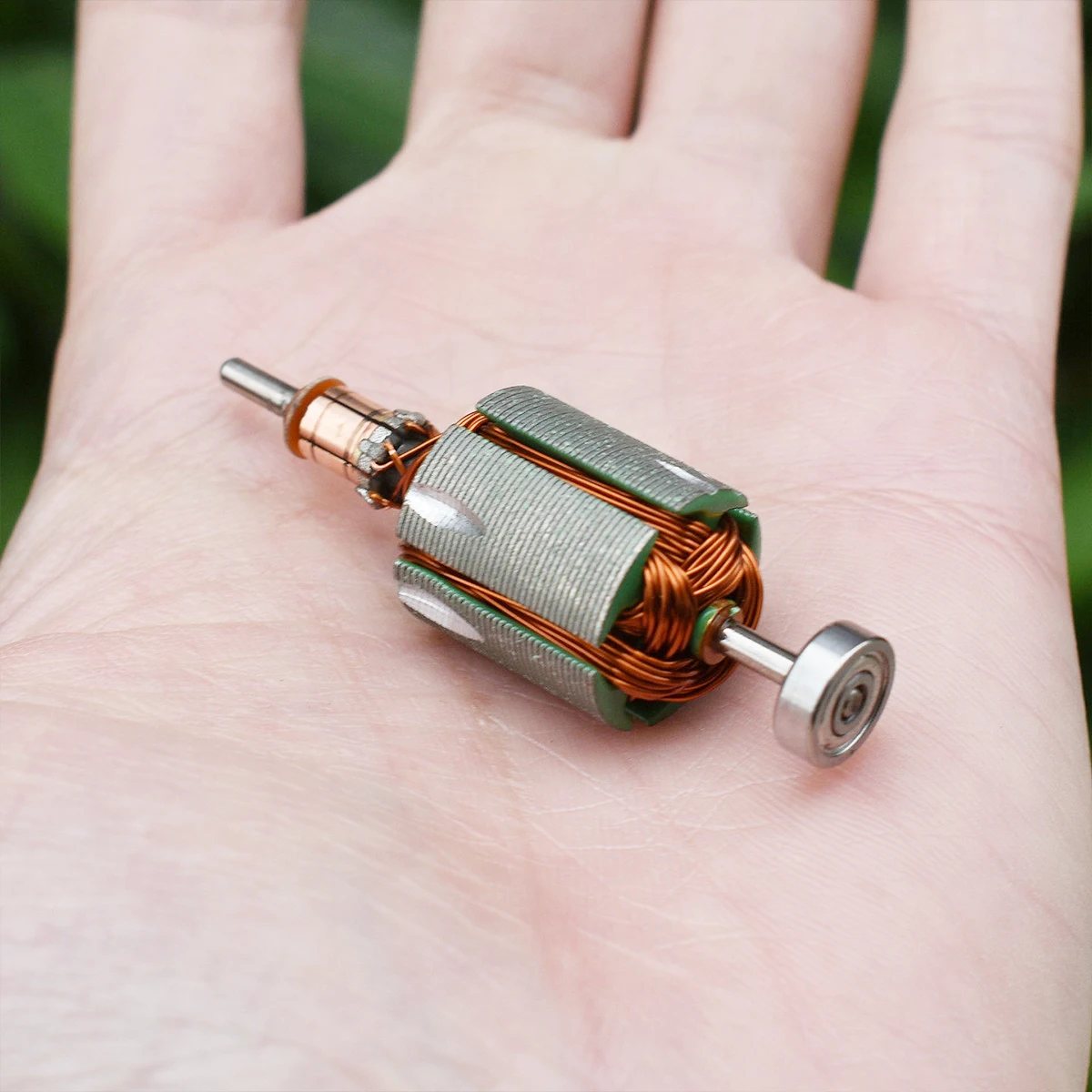 Фото Мини-мотор 385 DC 7.4V 11.1V 12V 37000 об/мин, высокоскоростной, с передним шарикоподшипником, угольными щетками, электродвигатель для фена, DIY-игрушек, вентиляторов №4
