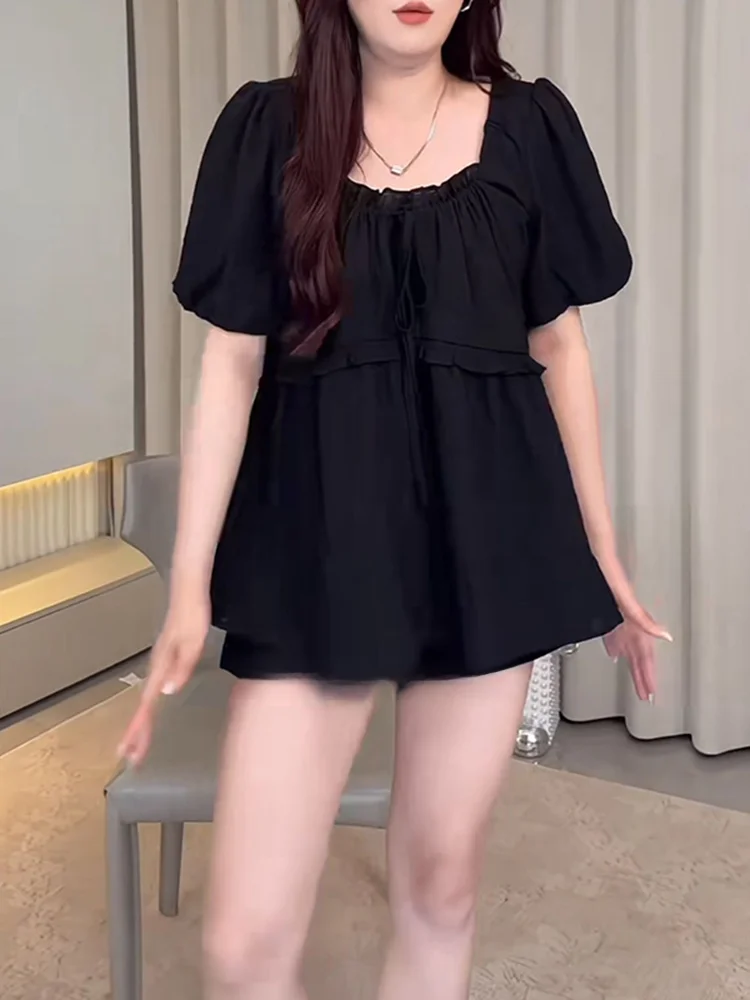 Летняя универсальная рубашка с коротким рукавом для кукол женская одежда