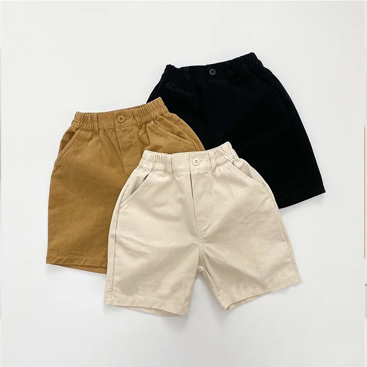 

Pants Ankle Length Elastic Waist Loose Solid Cotton New Fashion Comfortable Cute Lovely Simple Summer Children Unisex
