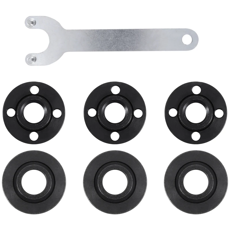 Grinder Angle Spanner Wrench Flange Nut For Dewalt 193465-4  Black Decker Ryobi Makita 4.5 Inch 5 Inch 5/8-11 Parts