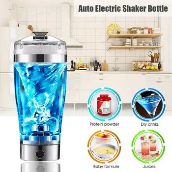 Electric Protein Shake Stirrer USB Shake Bottle Milk Coffee Blender Kettle Sports And Fitness Charging Electric Shaker Cup 1