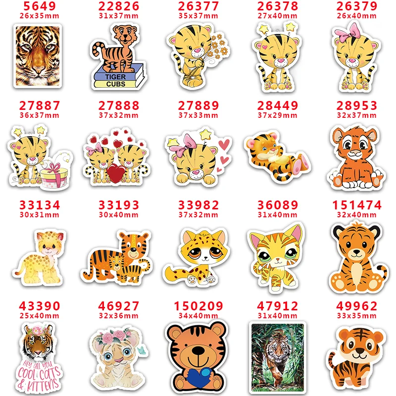 

Бесплатная доставка, сделай сам, маленький тигр, ремесло, товары мира, печатный плоский задний план, смолы, 10 шт. PR5649