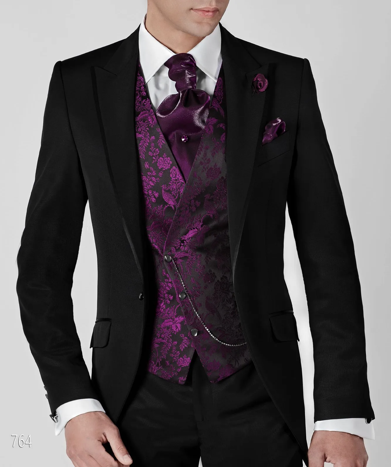 

Элегантные черные мужские костюмы для официальной одежды, Свадебный костюм жениха из 2 предметов, пиджак и брюки на заказ