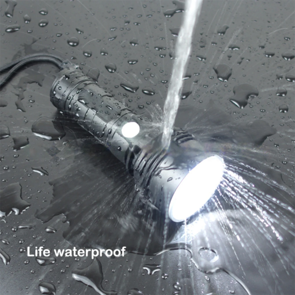 

Flashlight Adjustable Torch Lantern Light Lamp Camper Tourist Searching