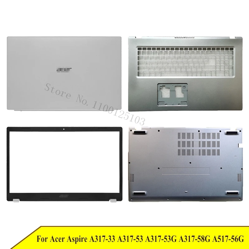 

Новый нижний чехол для Acer Aspire A317-33 A317-53 A317-53G A317-58G, задняя крышка для ноутбука LCD, передняя панель, Упор для рук